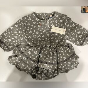 Quincy Mae Olive Floral romper / dress